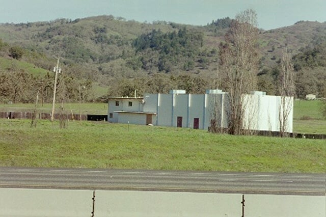 Indoor theater now boarded up