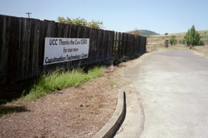 new signage along entryway