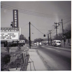 Ardmore Drive In Theatre dated 10/18/1964. Thomas J. Brendel collection. Original 3 1/2" X 3 1/2" photo.