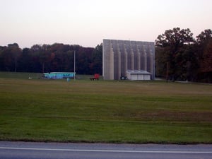 screen tower, projection building