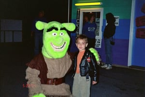 Tyler & "SHREK" at BECKY'S Drive-In.