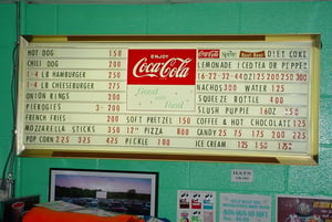 Look at those prices. You gotta love a drive-in!
