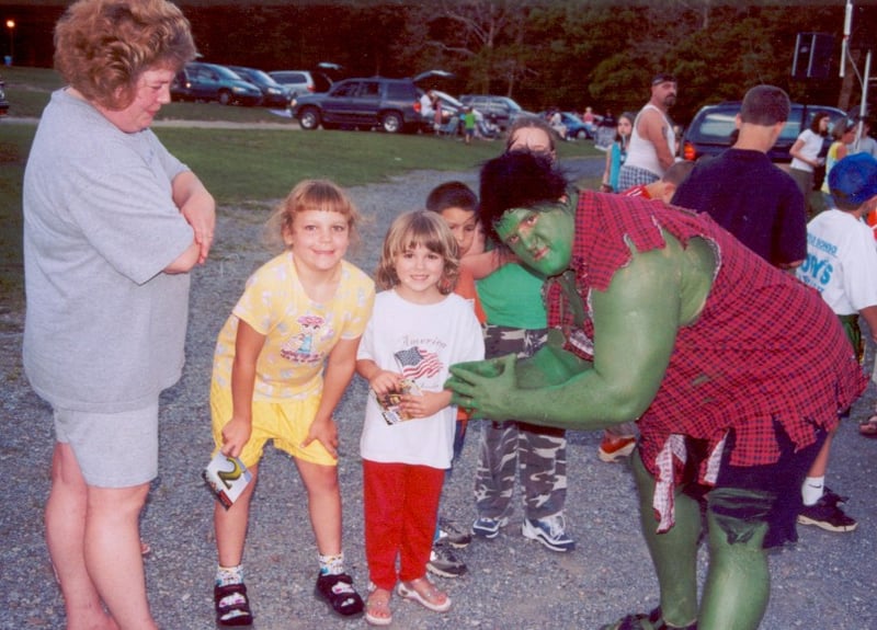 the Incredible Hulk visits Becky's Drive In