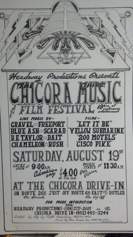 Picture of concert poster from 1972