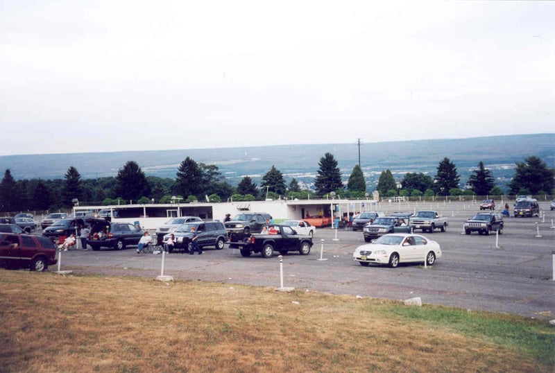 Field, Concessions and Projection.  Scranton and it's suburbs can be seen in the valley behind the DI.