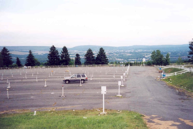 Entrance Road and left side of field.