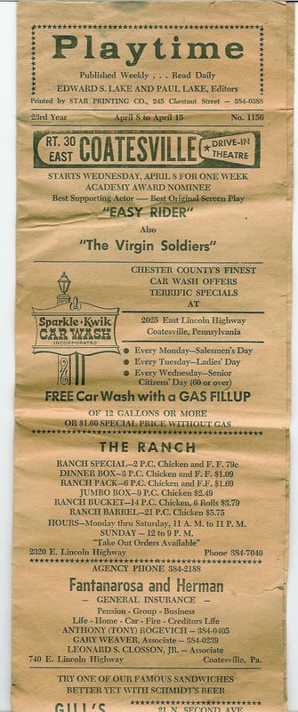 Program April 1970 (note the ads).