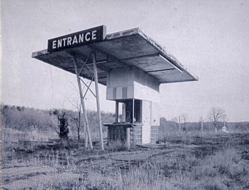 The ticket booth for the theatre, circa 1997.