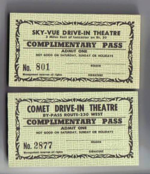 Comet and Sky-Vue Passes