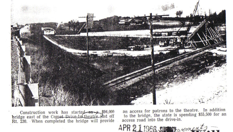 Comet Drive In Theatre 1968