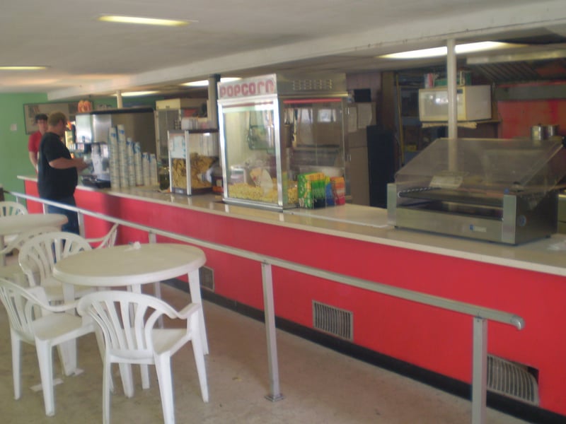 inside the snack bar