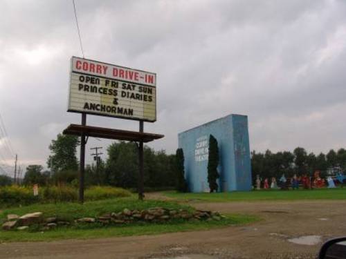 Corry Drive-In Sign and Screen Tower