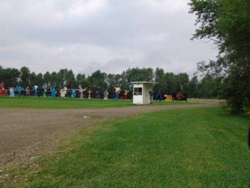 Corry Drive-In Ticket Booth and Famous Cartoon Characters