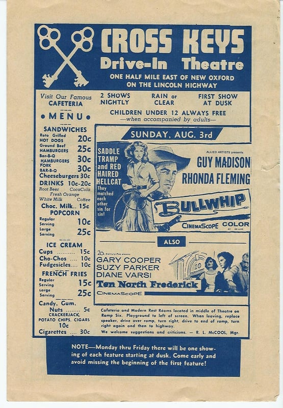 Program August 1958.