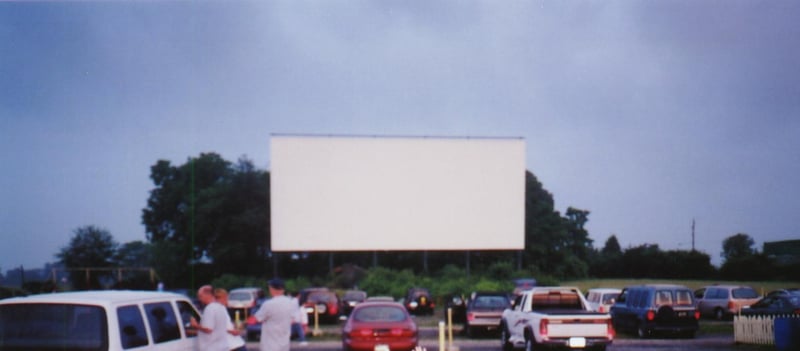 The screen of the Cumberland drive-in