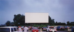 The screen of the Cumberland drive-in
