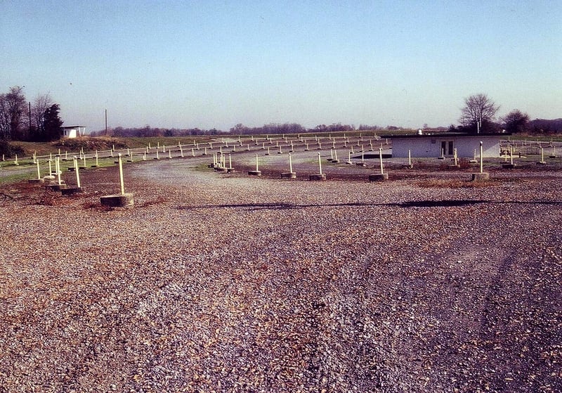 The ticket booth is visible at left