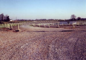 The ticket booth is visible at left