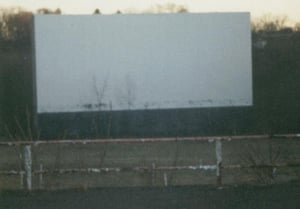 Screen as viewed from the top of the snack bar/projection room