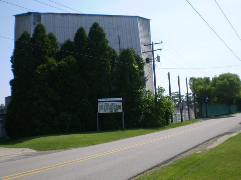 marquee and main screen tower from street level