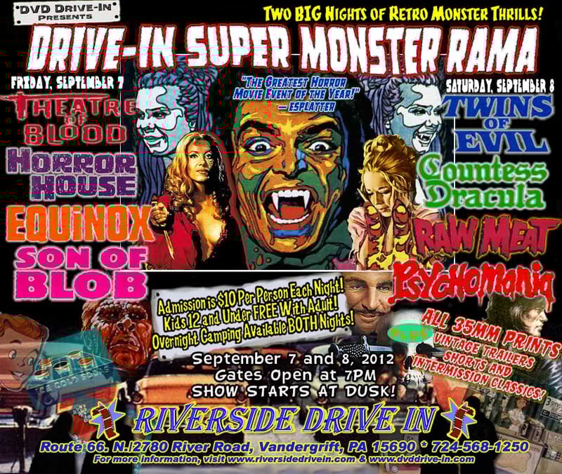 Ad for Drive-In Super Monster-Rama 2012