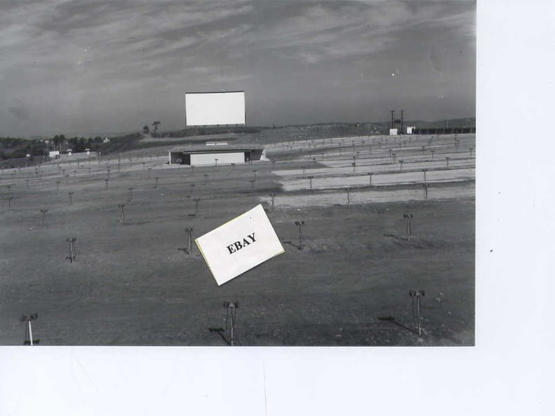 Field, snack bar, screen tower