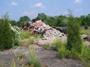 demolished concession stand