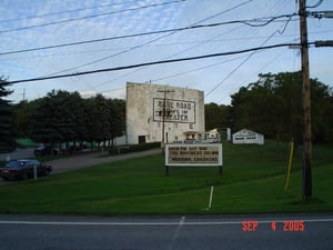 a view of the theater from across the road