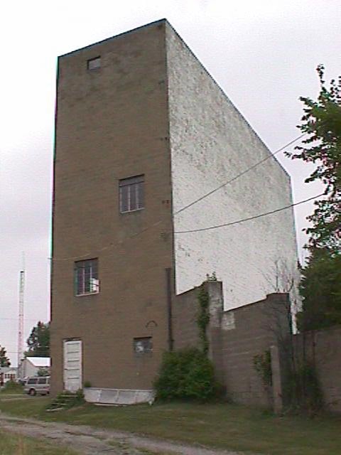 The side veiw of the screen.