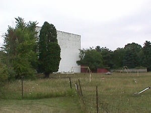 The screen and playground.