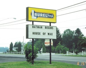 LAUREL DRIVE-IN MARQUEE