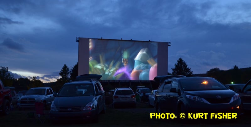 Mahoning Drive-In 105 foot screen built in 1947 by Bethlehem Steel Corporation.