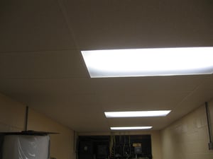 Ceiling after restoration.