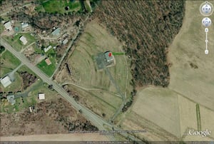 aerial view of site