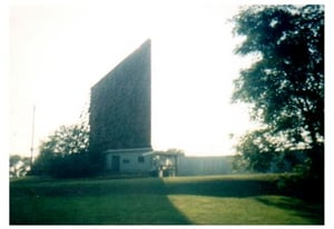 Side shot of screen with box office.