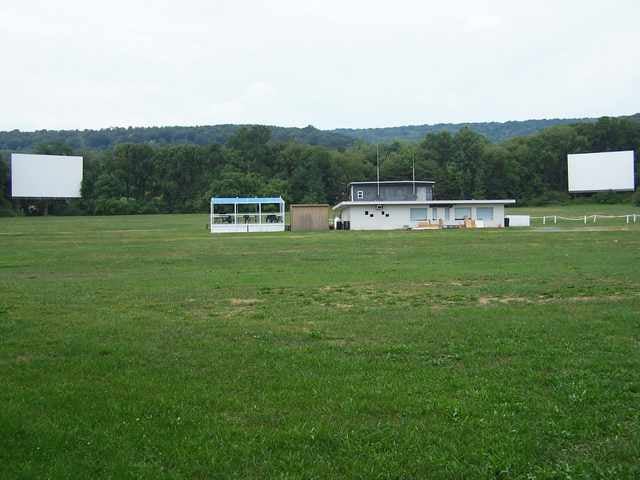 field and two screens