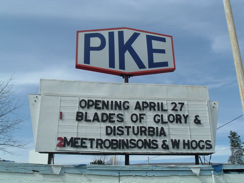 Our marquee, showing our season opening shows.