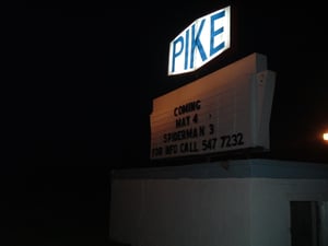 Pike marquee at night