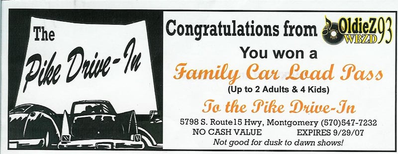 Family Car Load Pass- 2007