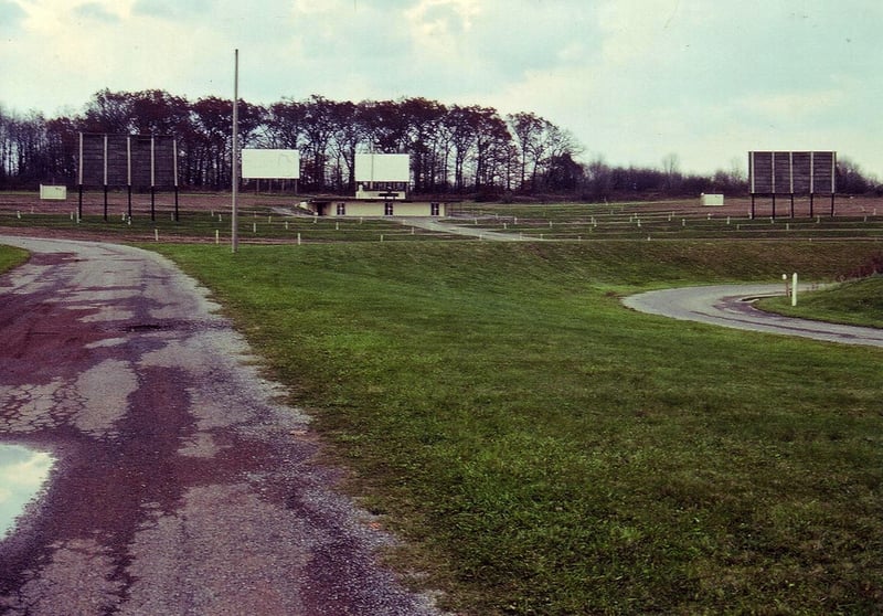 View of 4 screens and concession building