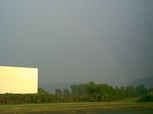 Rainbow over Screen 1