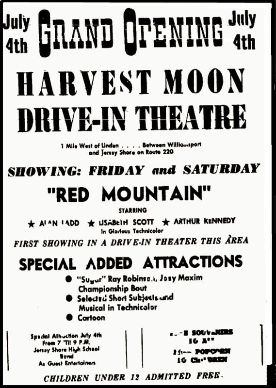 The Harvest Moon Drive-in Theater holds it's grand opening on July 4, 1952. See the entire album. www.facebook.commediasetseta.250621621619612.80048.134504123231363l8d57ccfab6