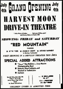 The Harvest Moon Drive-in Theater holds it's grand opening on July 4, 1952. See the entire album. www.facebook.commediasetseta.250621621619612.80048.134504123231363l8d57ccfab6