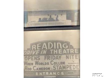 Concession building and marque.