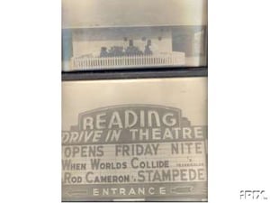 Concession building and marque.