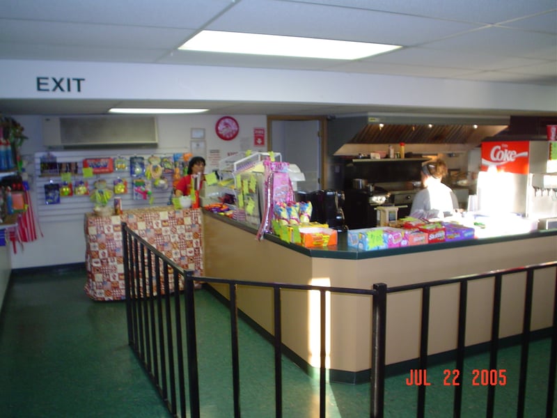 Here's the concession stand exit with a small souvenir shop.