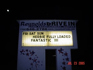 As I was leaving, I got this nighttime photo of the marquee.