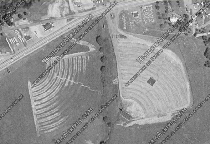 Two drive-ins at this location. Anybody know if the first location on the left was ever actually used