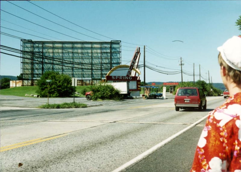 screen tower, box office and marquee