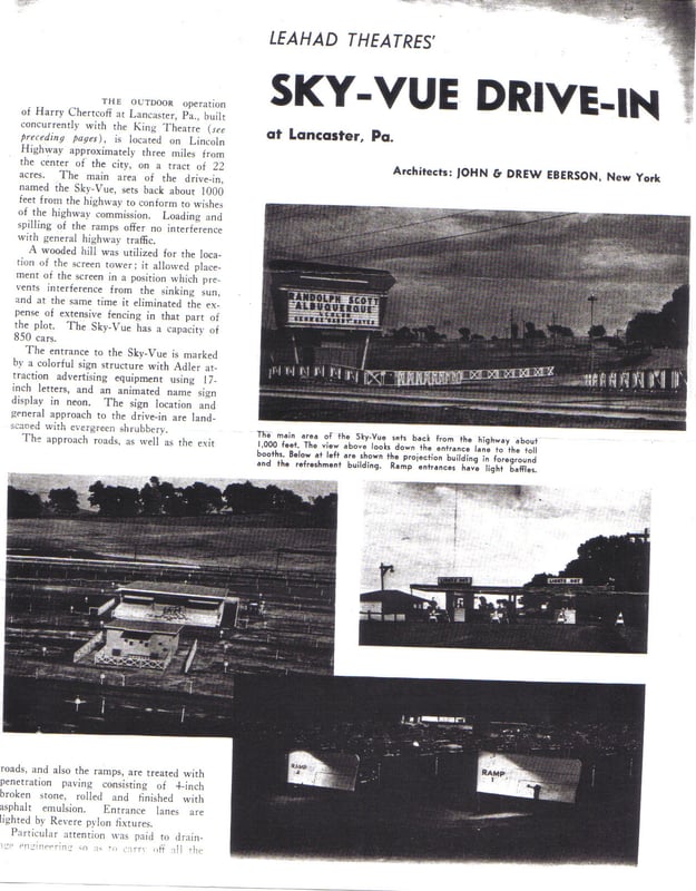 Sky-vue Drive in Circa 1950